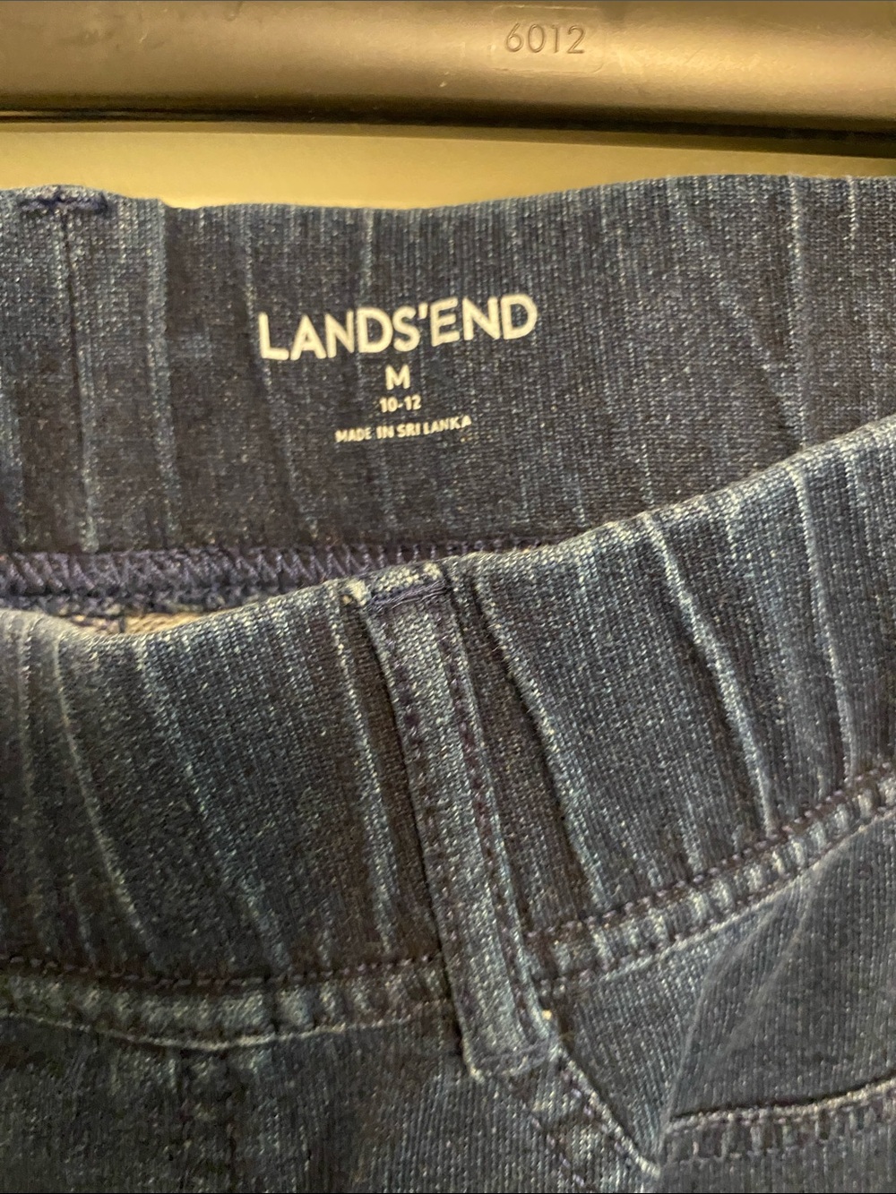 Lands' End Dark Blue Pull-On  Pants - Picture 4 of 8